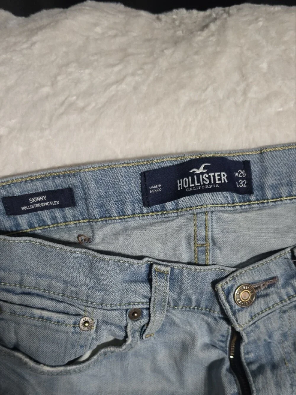 Hollister Light Blue Skinny Men's Jeans